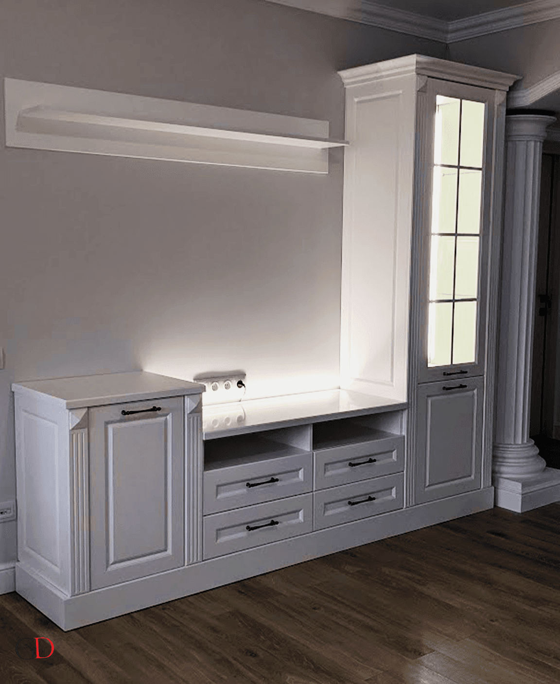 Living clasic cu mobilier alb - fotografie 1