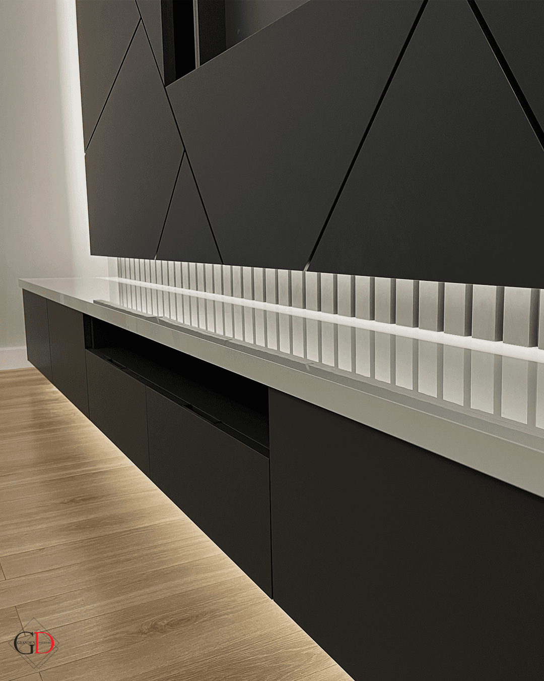 Panou TV negru cu LED - fotografie 2